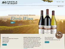 Tablet Screenshot of eberlewinery.com